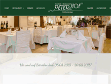 Tablet Screenshot of peterhof.co.at